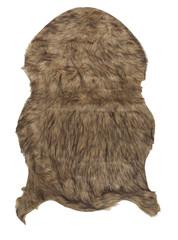 Synthetic wool carpet cut out isolated transparent background