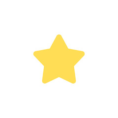 golde star icon, illustration vector in transparent background