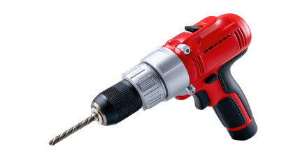 Red Cordless Drill: A powerful and versatile red cordless drill, perfect for DIY projects and home repairs. The drill is shown against a white background. 