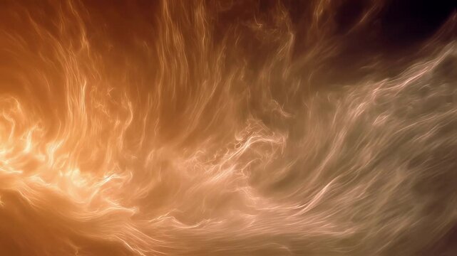 A dense, glowing orange mist that appears to be weightless and swirling with motion, reminiscent of a hurricane.