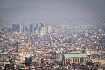 The city of Napoli, southern Italy