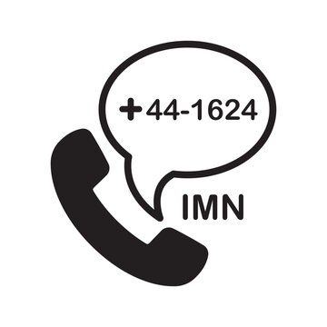 Isle of Man Phone Number Icon | Dialing Code