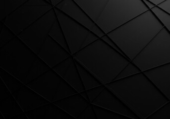 Fototapeta premium 3D Black background geometric curve shape texture abstract illustration backgrounds