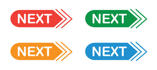 set of next button vector