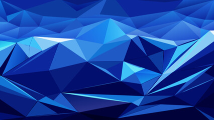Abstract geometric background with sharp blue polygonal shapes and highlights