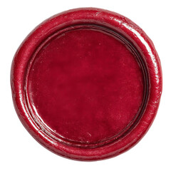 seal png, A vibrant red wax seal placed on a smooth surface, exuding elegance and sophistication.