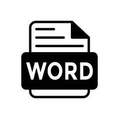 word document icon, file document vector icon