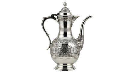 Isolated Silver Coffee Pot