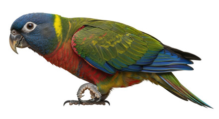 Isolated Blue Headed Parrot