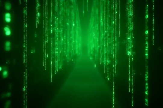 fiber optics background with many light spots