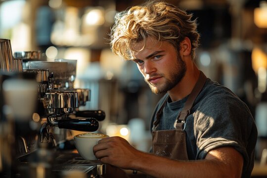 Barista Making Coffee