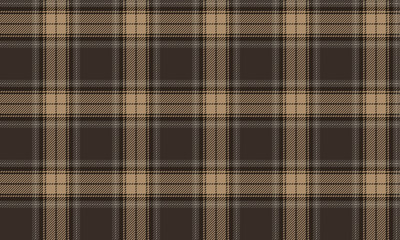 Seamless plaid pattern, brown, beige tones for textiles and clothing design, skirts, pants, casual wear, blankets, classic and contemporary styles.