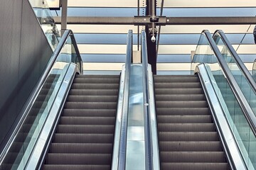 Escalator of a metro station