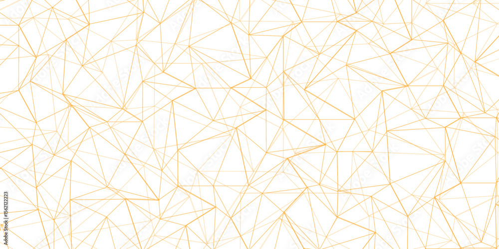 Aufkleber abstract of simple golden line triangle pattern geometric background. seamless geometric polygonal r