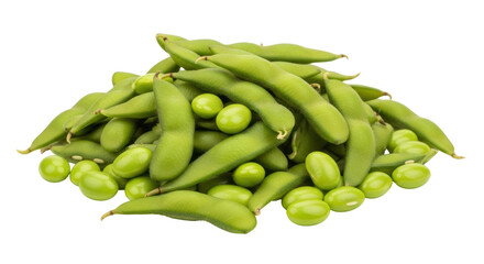 Isolated Pile of Edamame