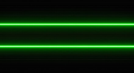 Two parallel, horizontal, bright green lines against a dark, striated background