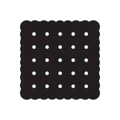 Snack time essentials – Crackers silhouette combined with bold Crackers vector – Crackers illustration

