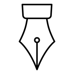 Fountain pen icon for writing