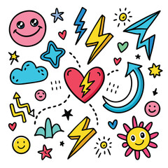 seamless pattern with funny monsters