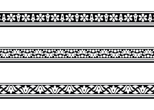 Flower Design Pattern Border, embroidery, pattern design, fabric, textile.