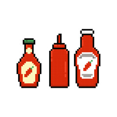 red sauce chilli pixel art