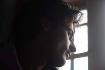 Color portrait of a young Kashmiri Gen Z boy, capturing the essence of modern youth with quiet...
