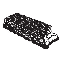 A wholesome treat – Granola bars silhouette styled using simple Granola bars vector – Granola bars illustration

