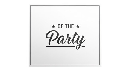 Isolated Of The Party Text