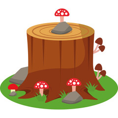 Tree Stump Vector