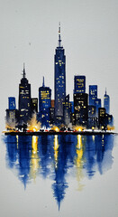 Obraz premium new york skyline