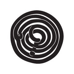 Golden coils of sweetness – Jalebi silhouette styled in smooth Jalebi vector – Jalebi illustration

