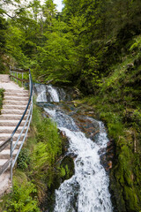 Wasserfall im Lierbachtal bei Oppenau im Schwarzwald. Lierbach waterfall near Oppenau in the Black Forest.