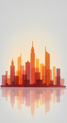 Fototapeta premium city skyline vector illustration