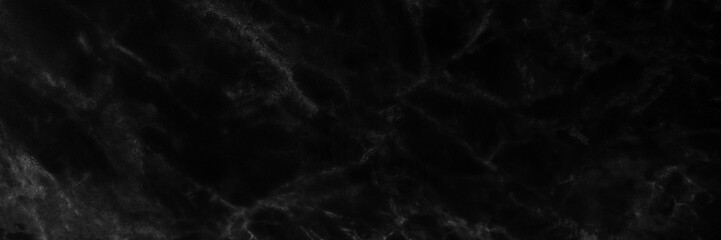Black marble background or texture,horizontal shape with space for design. Web banner. Wide. Panoramic. Website header.