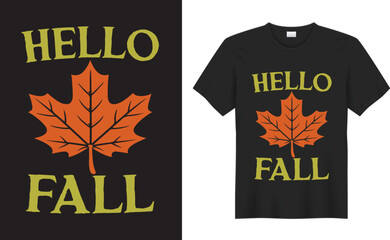 Obraz premium Celebrate the cozy charm of fall with this stylish autumn t-shirt featuring vibrant leaves, pumpkins, and warm tones—perfect for crisp weather, bonfires, and seasonal vibes. 