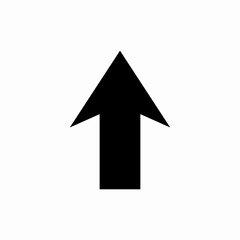 arrow up icon vector sign