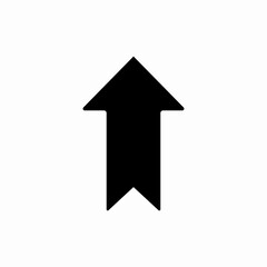 arrow up icon vector sign