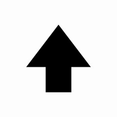 arrow up icon vector sign