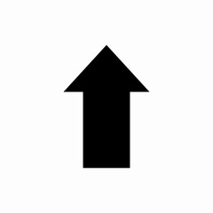 arrow up icon vector sign