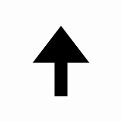 arrow up icon vector sign