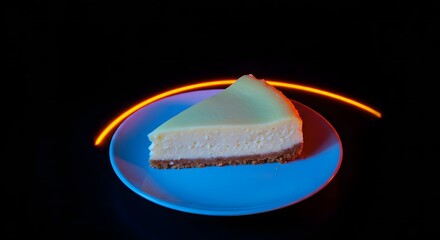 Delicious cheesecake slice on plate: gourmet dessert recipe, new york style cheesecake, food photography, dessert