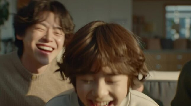 Shared Laughter Moment: Capturing the authentic mirth of two companions as they share a hearty laugh in a sun-drenched setting, the shot resonates with genuine friendship and jubilance.