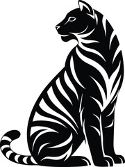 A powerful collection of stylized tiger illustrations