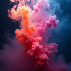 red smoke clouds