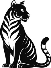 A powerful collection of stylized tiger illustrations