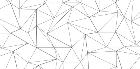 Abstract of simple gray line triangle pattern geometric background. Seamless geometric polygonal repeatable pattern swatch background, Trendy design vector background for web backdrop orpaper print.