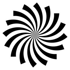 spiral burst pattern design element