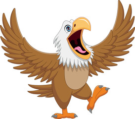 cute eagle cartoon