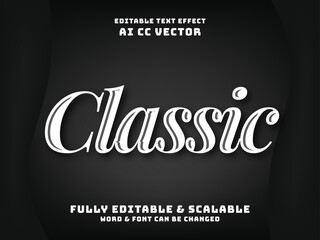 classic text effect style. 80s font type
