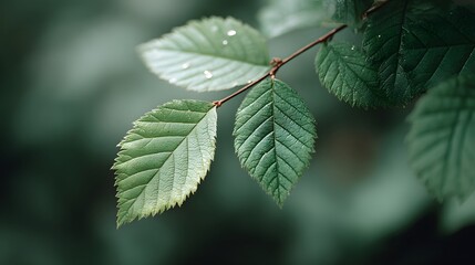 4K Green Leaves in Spring Sunlight Close-Up for Sustainability Concept